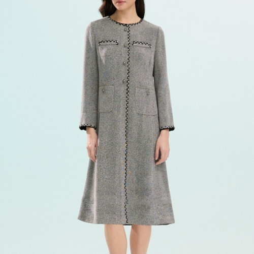 요하넥스 트위드 트리밍 원피스 GJ6A3D01