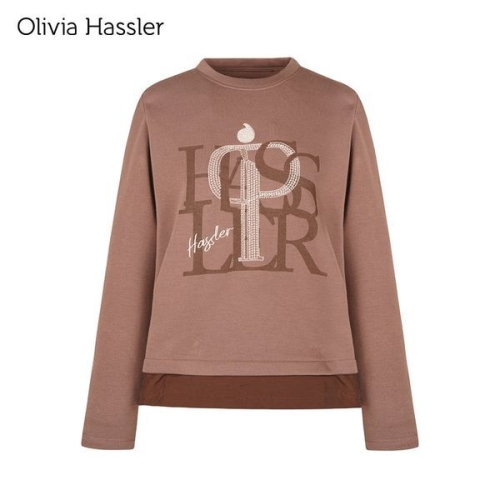 올리비아하슬러 하슬러 라운드넥 레이어 긴팔티셔츠_OHBWTS702