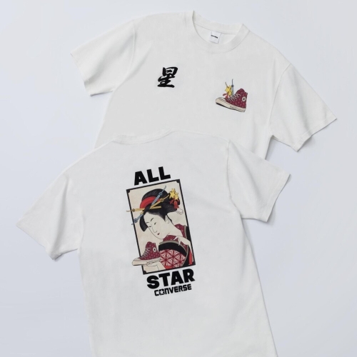 컨버스 V 비징가 프린트 티셔츠 41300200화이트