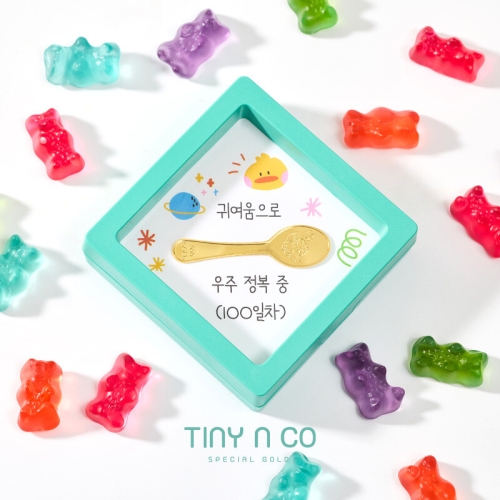 타이니앤코  금수저 골드바 액자 0.5g