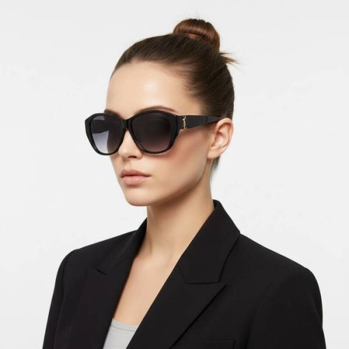 생로랑 선글라스 SL M8F 001 스퀘어 뿔테 자외선차단 1563618