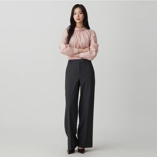 플라스틱아일랜드 일자핏 스트레이트 팬츠 PS1WP281