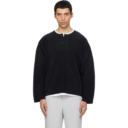 이세이미야케 Homme Plisse Issey Miyake 남성 블랙 먼슬리 컬러 페브러리 헨리 셔츠 261729M211001