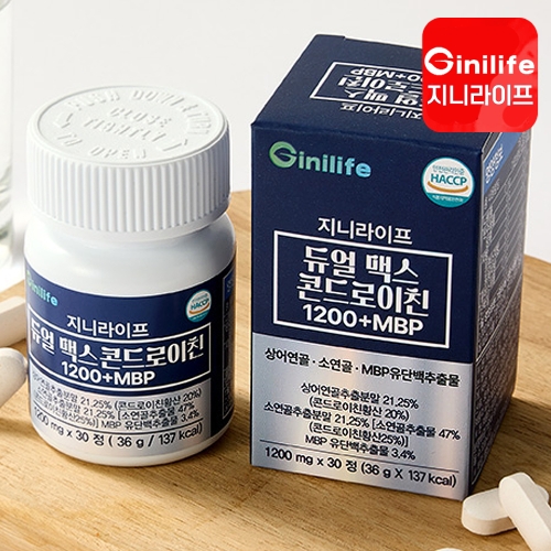 지니트레저 지니라이프 듀얼 맥스 콘드로이친 1200+MBP 30정