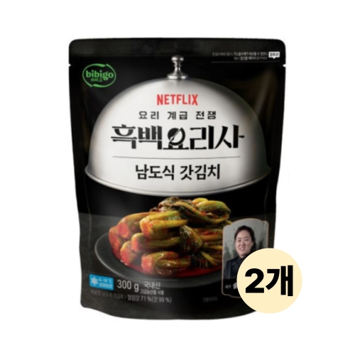 비비고 흑백요리사 남도식 갓김치 300g
