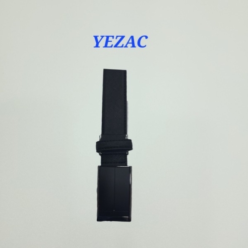 예작 소가죽 남성 자동벨트 와이드폭 큐빅포인트 폭3cm 길이120 YJFST1153