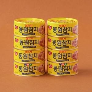 동원F&B  라이트 스탠다드 참치 150g 6개 + DHA 참치 150g 2개