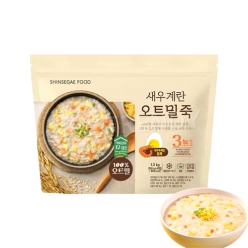 신세계푸드  새우 계란 오트밀 죽 300g
