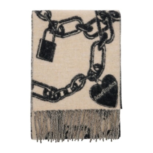 아크네스튜디오 프린지 울 알파카 캐시미어 머플러 CA0413 AG0