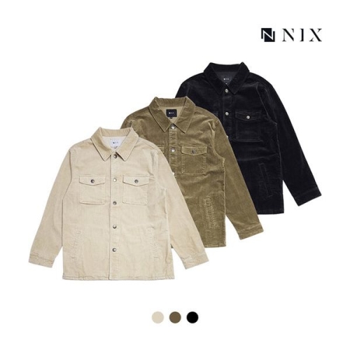 닉스 남 코듀로이 긴팔 셔켓 3C오로 OLORFNPWDJA110M 997643