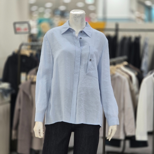 레노마레이디스 베이직 히든 버튼 셔츠 R2H11WST030