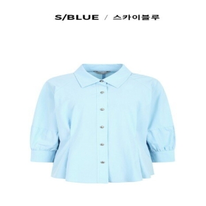 더아이잗 퍼프 슬리브 페플럼 블라우스 IP3AOBL121_CC