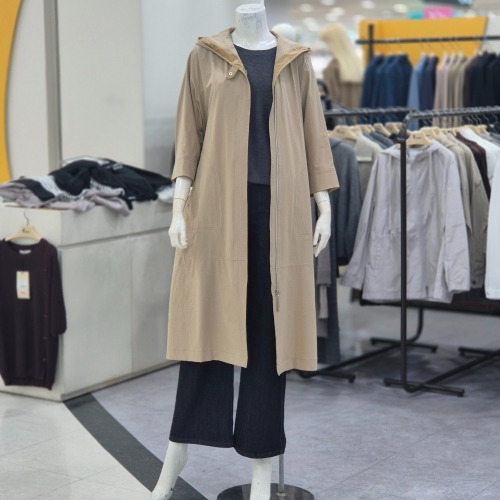 레노마레이디스 롱 후드 집업 트렌치 R2H11WBB810