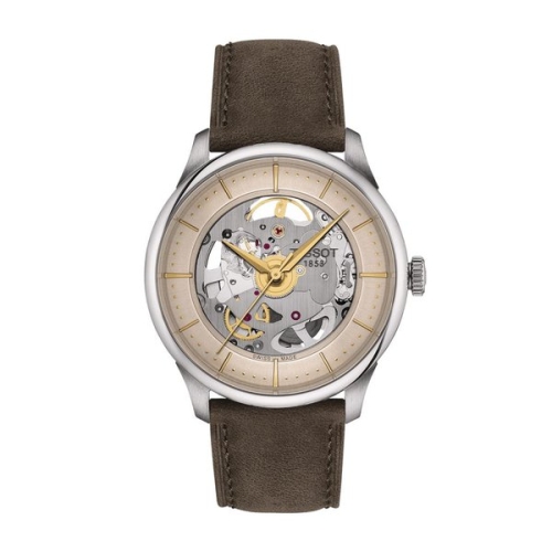 티쏘 NEW 슈망 데 뚜렐 파워매틱 80 스켈레톤 39MM T139.836.16.261.00