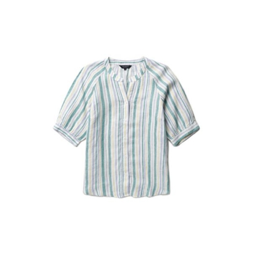 올젠 여성 린넨100 헨리넥 래글런 반팔 셔츠ZLE2WC2307