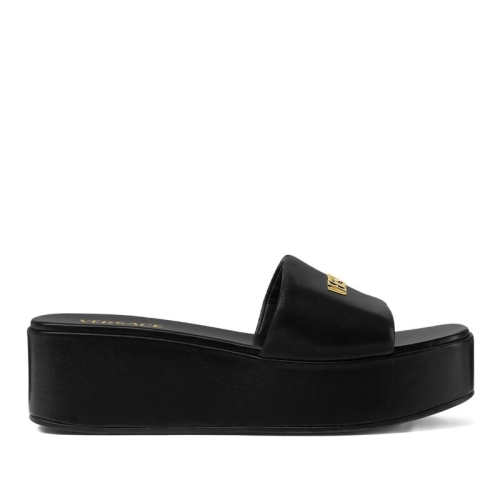 베르사체 골드 로고 오픈토 플랫폼 샌들 10230601A14500 1B00V