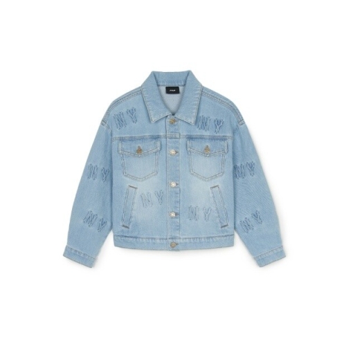 MLB키즈 M 자켓 NQK 7ADKM0151-50BLL 메가그램 데님 자켓 뉴욕양키스