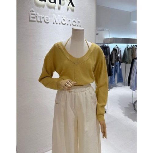 오즈 V넥 긴팔니트 Q3KP003B 35746878