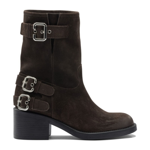 끌로에 다코타 스웨이드 버클 앵클 부츠 CH25W12FPX 28E