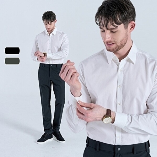 마운틴벨리 남성 올데이 히든밴딩 스판 슬림핏 슬랙스 MVP6143