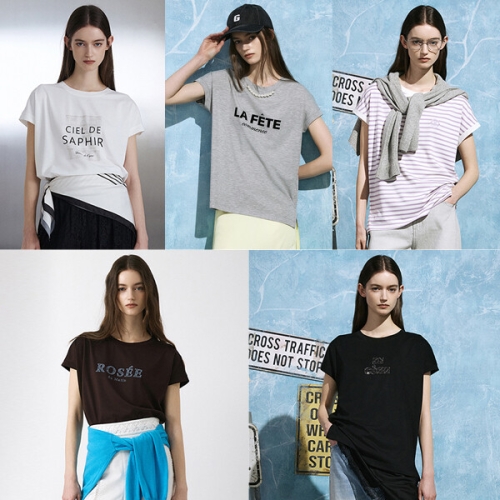 GGPX 여성 NEW 아트웍 폰테 티셔츠 5종 GX262F0501TS