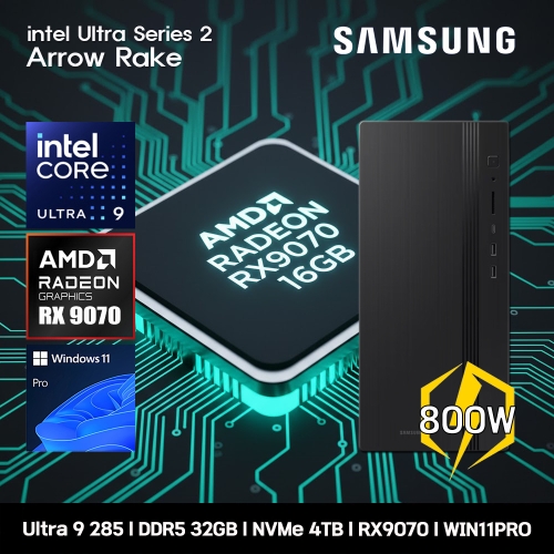 삼성전자 데스크탑 Tower DM500THZ-Z9ADZ RX9070 Win11Pro