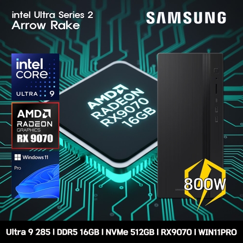 삼성전자 데스크탑 Tower DM500THZ-Z9ADD RX9070 Win11Pro
