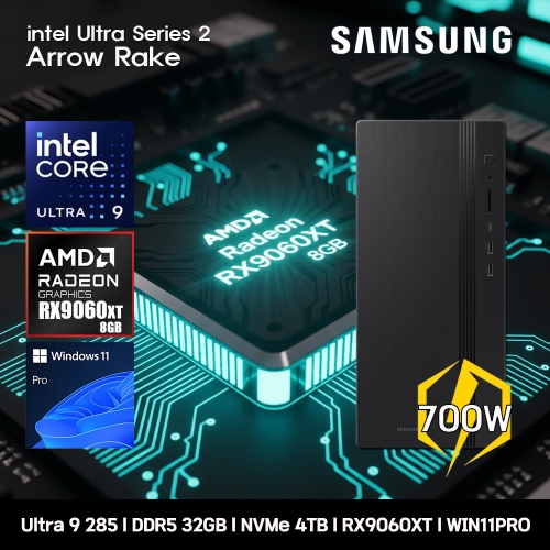 삼성전자 데스크탑 Tower DM500THZ-Z9ADZ RX9060XT Win11Pro