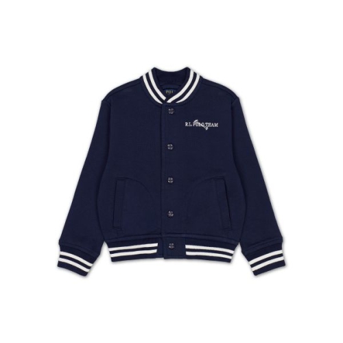폴로 칠드런 트리플 포니 플리스 베이스볼 재킷 네이비 FB854206