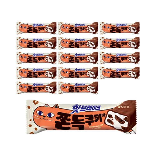 오리온  핫브레이크 쫀득쿠키바 38g