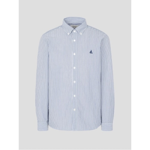 빈폴 남성 시어서커 스트라이프 셔츠 블루 BC6364C18P