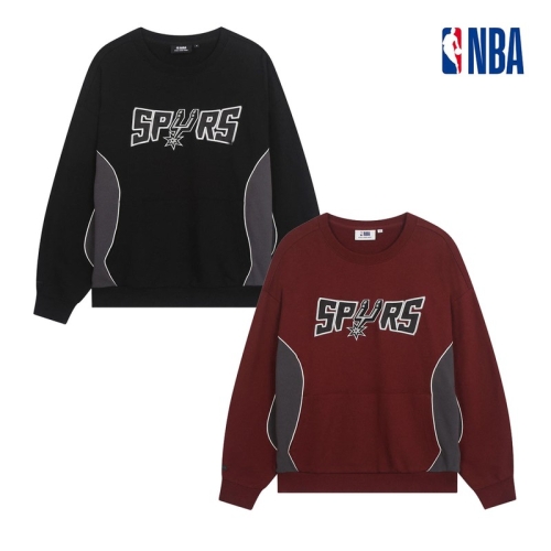 NBA 남녀공용 샌안토니오 스퍼스 컬러블록 절개 오버핏 맨투맨 43TTS0033 3102512