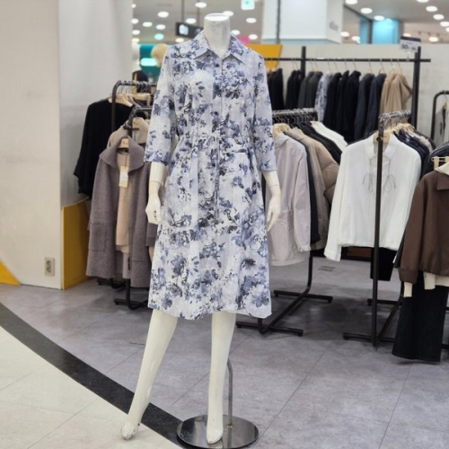 레노마레이디스 플라워 프린트 롱 원피스 R2H11WOP010_DG