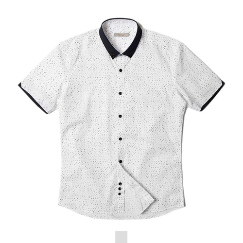 오너클랜 도트 배색 반팔셔츠 120size W19BB8F260309