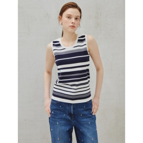 더아이잗컬렉션 피 소프트 슬리브리스 니트 풀오버 CS3A1PO211