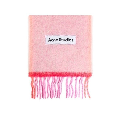 아크네스튜디오 시그니처 로고 울 머플러 핑크 149068934
