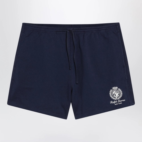 폴로 블루 코튼 쇼츠 WITH 그래픽 로고 710A13263002CO-NN B0051969512