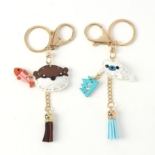 셀러허브  Jdt 티니키링 애니멀 열쇠고리 2종세트 수달과 물개 S33512265