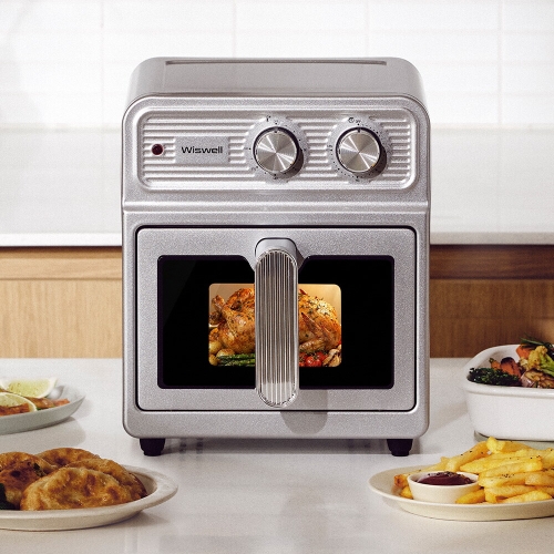 중산물산 위즈웰 스테인리스 듀얼히팅 에어프라이어 WA8206