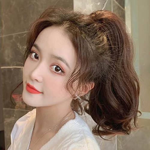 리더스 묶음머리 포니테일 부분가발 풍성한 머리숱 10192383A