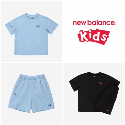 뉴발란스키즈 일러스트 우븐 피스테 셋업 (NK9YG2502U)
