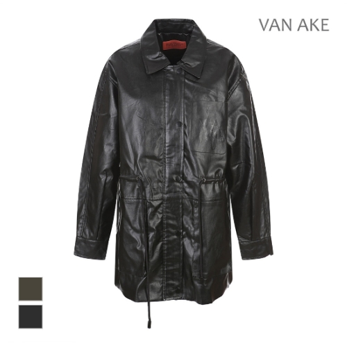 반에이크 집업카라 레더자켓_VB4XLEMD02Z