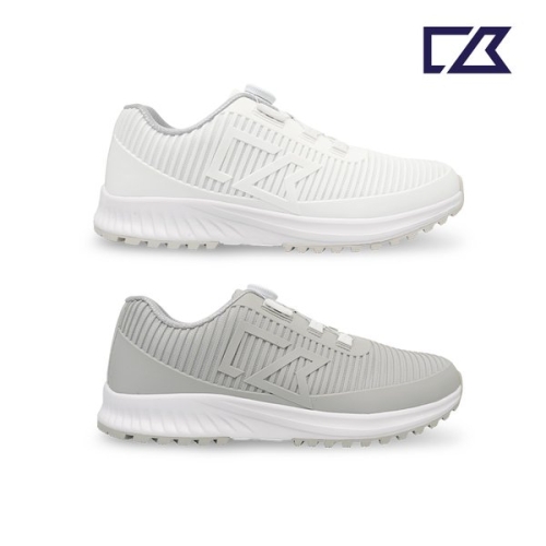 커터앤벅  스트라이프 패턴 고무성형 다이얼 골프화 CBM6AGS3321