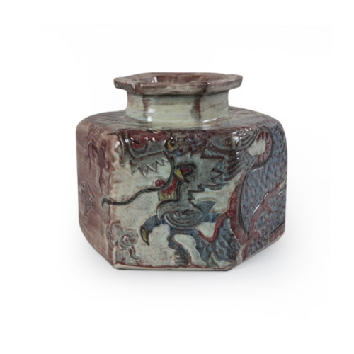 박씨상방  고분청 육각 용문