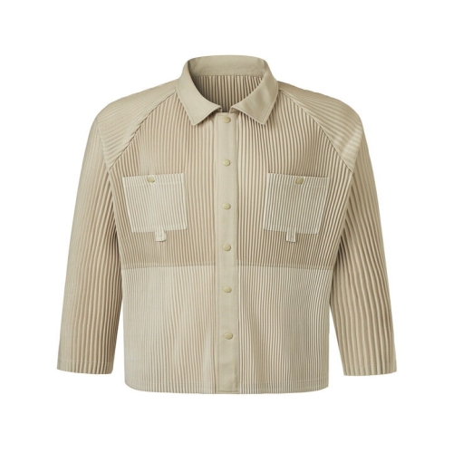 옴므 유틸리티 포켓 셔츠 플리츠 재킷_UPJKS026002