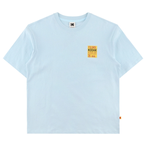 코닥 ltgt 필름 백그래픽 코튼 반팔 티셔츠 S.BLUE K6223LRS63SBL 219449