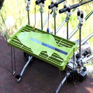 국산 다용도 낚시선반 ABS소재 민물낚시선반 월척계측자