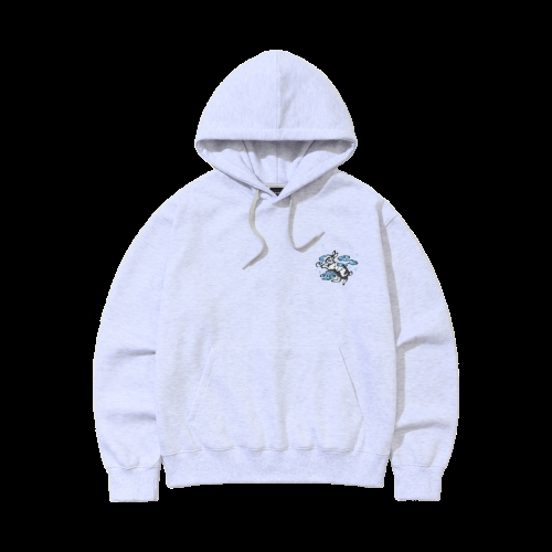 비에스래빗 스모킹 Rabbit Hoodie Heather Gray 래빗 후디 그레이 892133