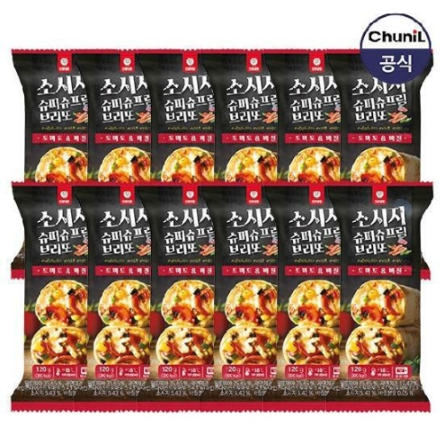 천일식품  소시지 슈퍼슈프림 브리또 120g