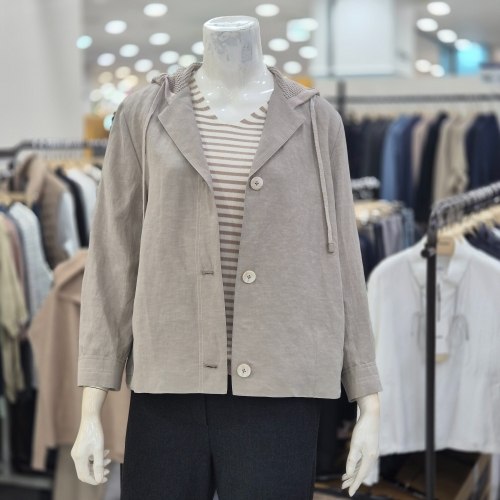 레노마레이디스 니트 후드 점퍼 R2H21WJP020